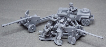 Airbourne Jeep + 6pdr AT Gun & Crew